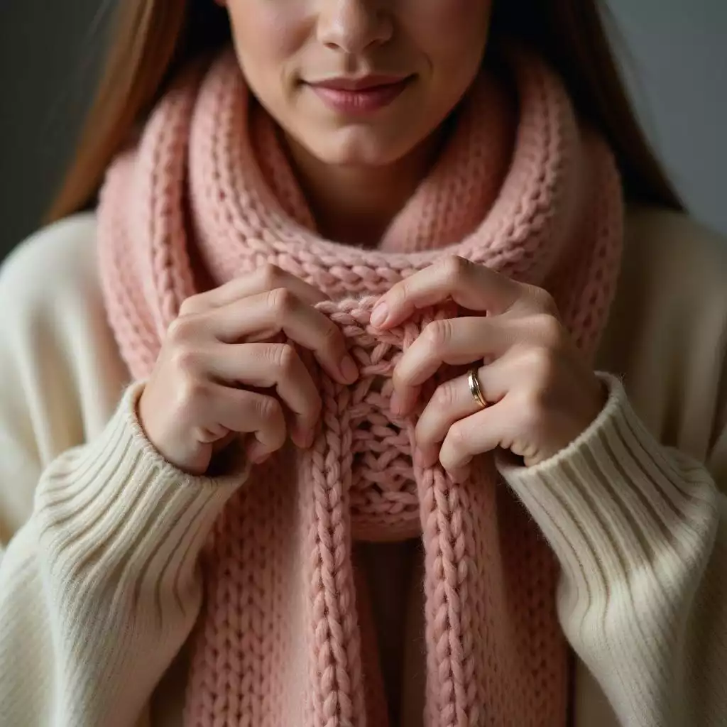 Knitting a Cozy Scarf